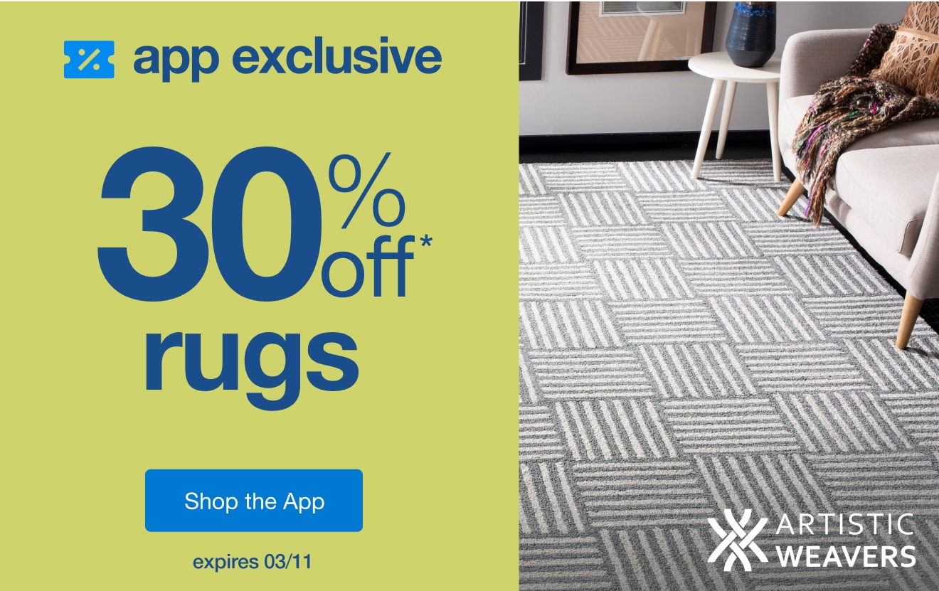 Shop an App-Exclusive 30% Off* Artistic Weavers