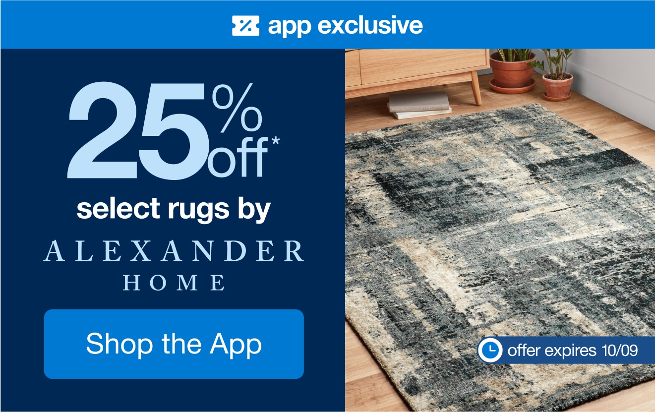 Shop an App-Exclusive 20% Off* Alexander Home Rugs!