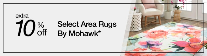 extra 10% off select Area Rugs by Mohawk*