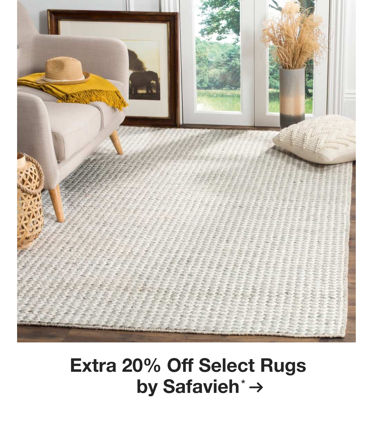 Extra 20% off Select Rugs by Safavieh*