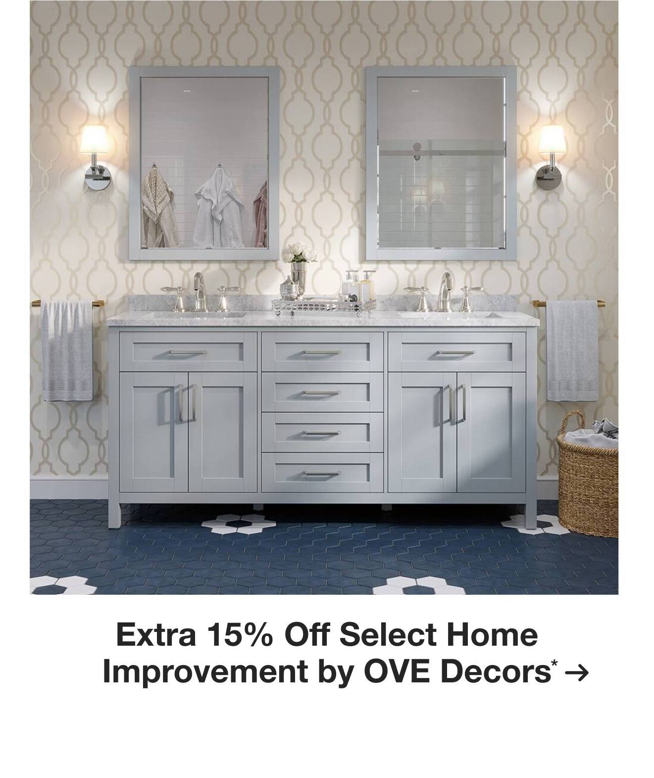 Extra 10% off Select Home Improvement by OVE Decors*