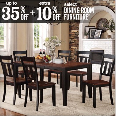 Extra 10% Select Dining Room Furniture*