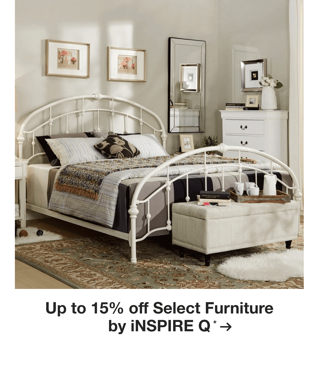 Up to 15% off Select Furniture by iNSPIRE Q*