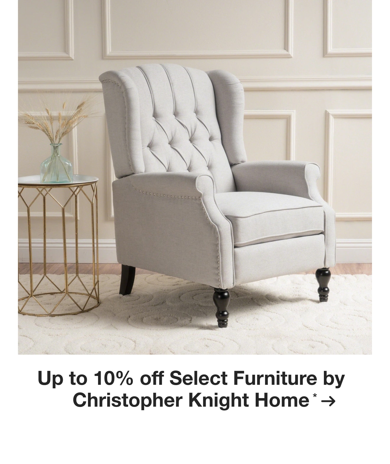 Up to 10% off Select Furniture by Christopher Knight Home*