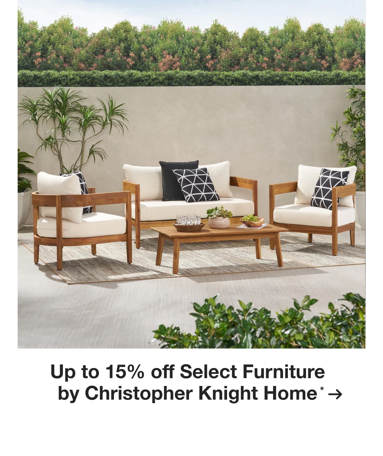 Up to 15% off Select Furniture by Christopher Knight Home*