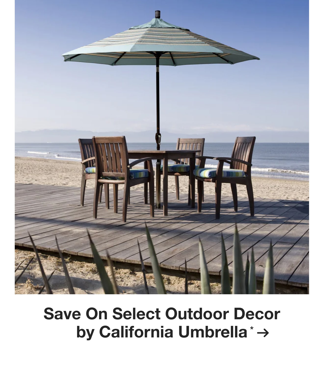 Save On Select Outdoor Decor by California Umbrella