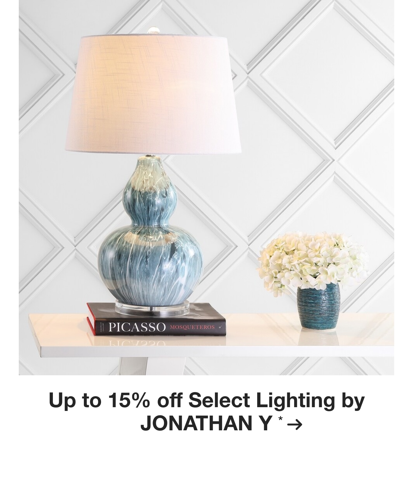 Up to 15% off Select Lighting by JONATHAN Y*