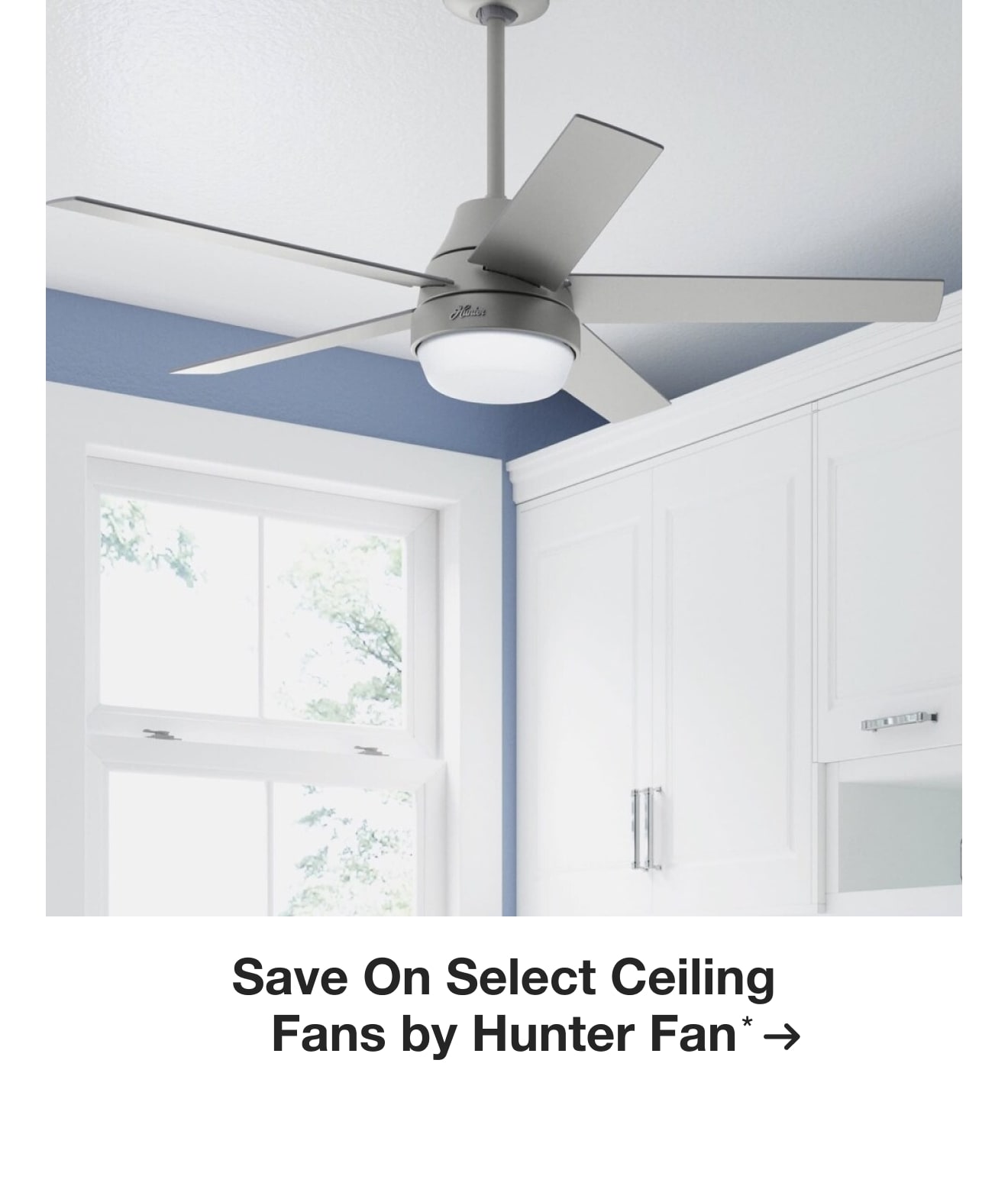 Save On Select Ceiling Fans by Hunter Fan