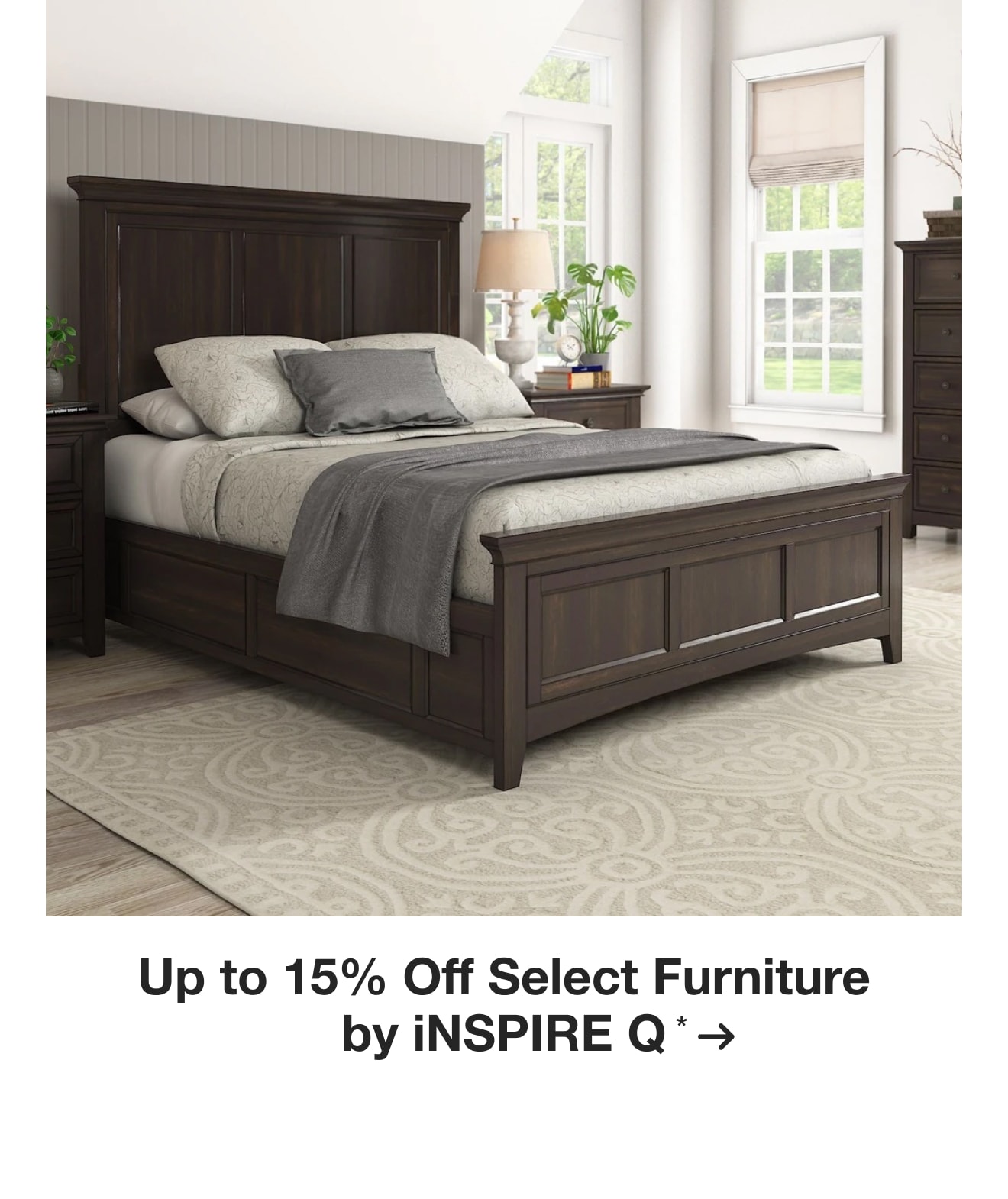 Up to 15% off Select Furniture by iNSPIRE Q*