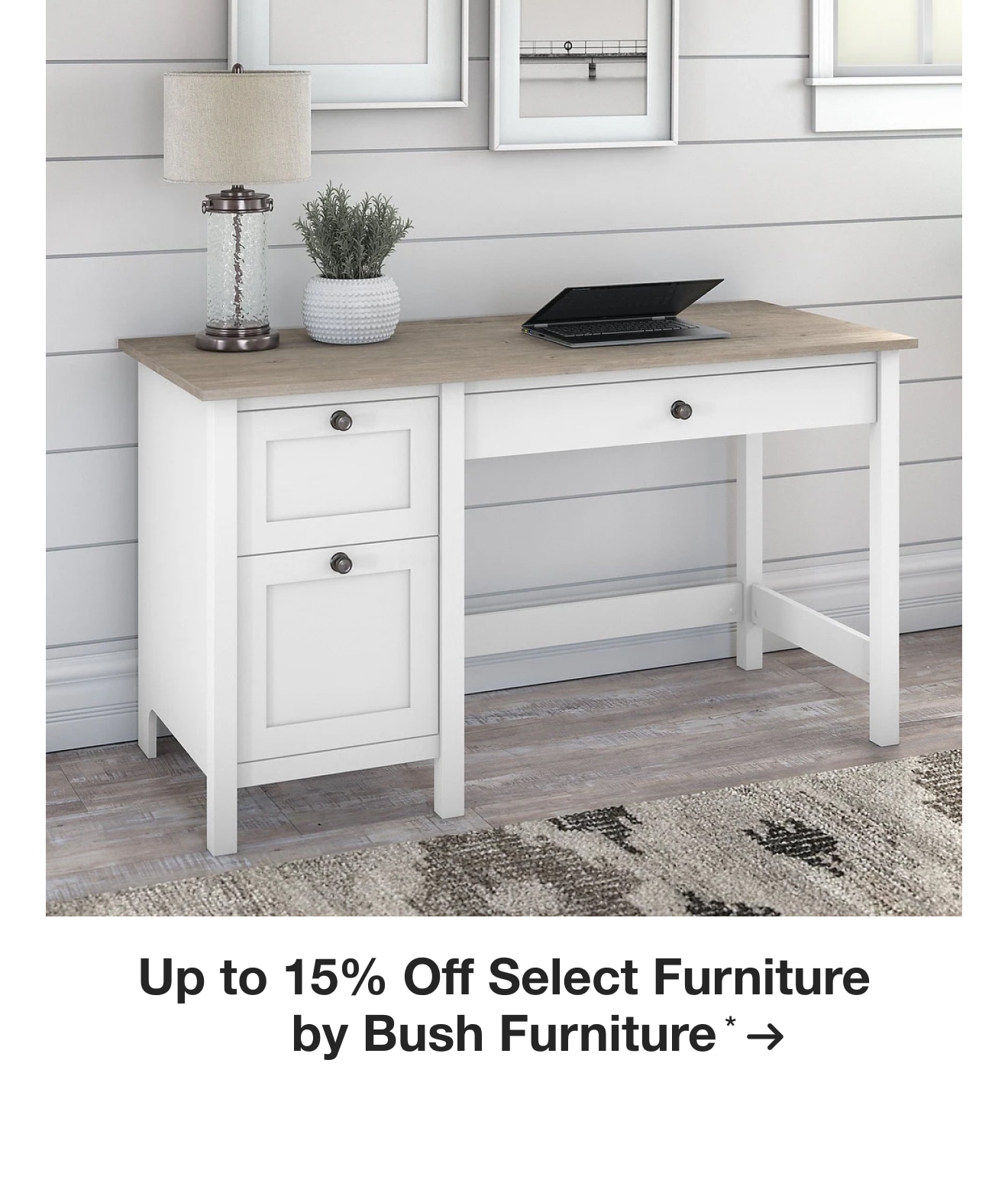 Up to 15% Off Select Furniture by Bush Furniture*