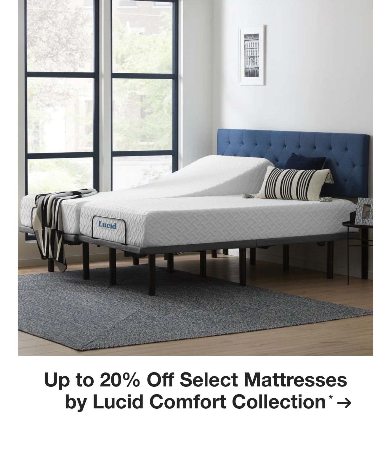 Up to 20% Off Select Mattresses by Lucid Comfort Collection*