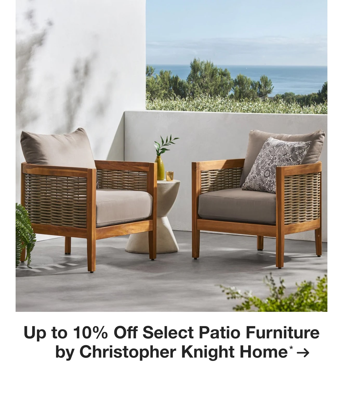Up to 10% Off Select Patio Furniture by Christopher Knight Home*