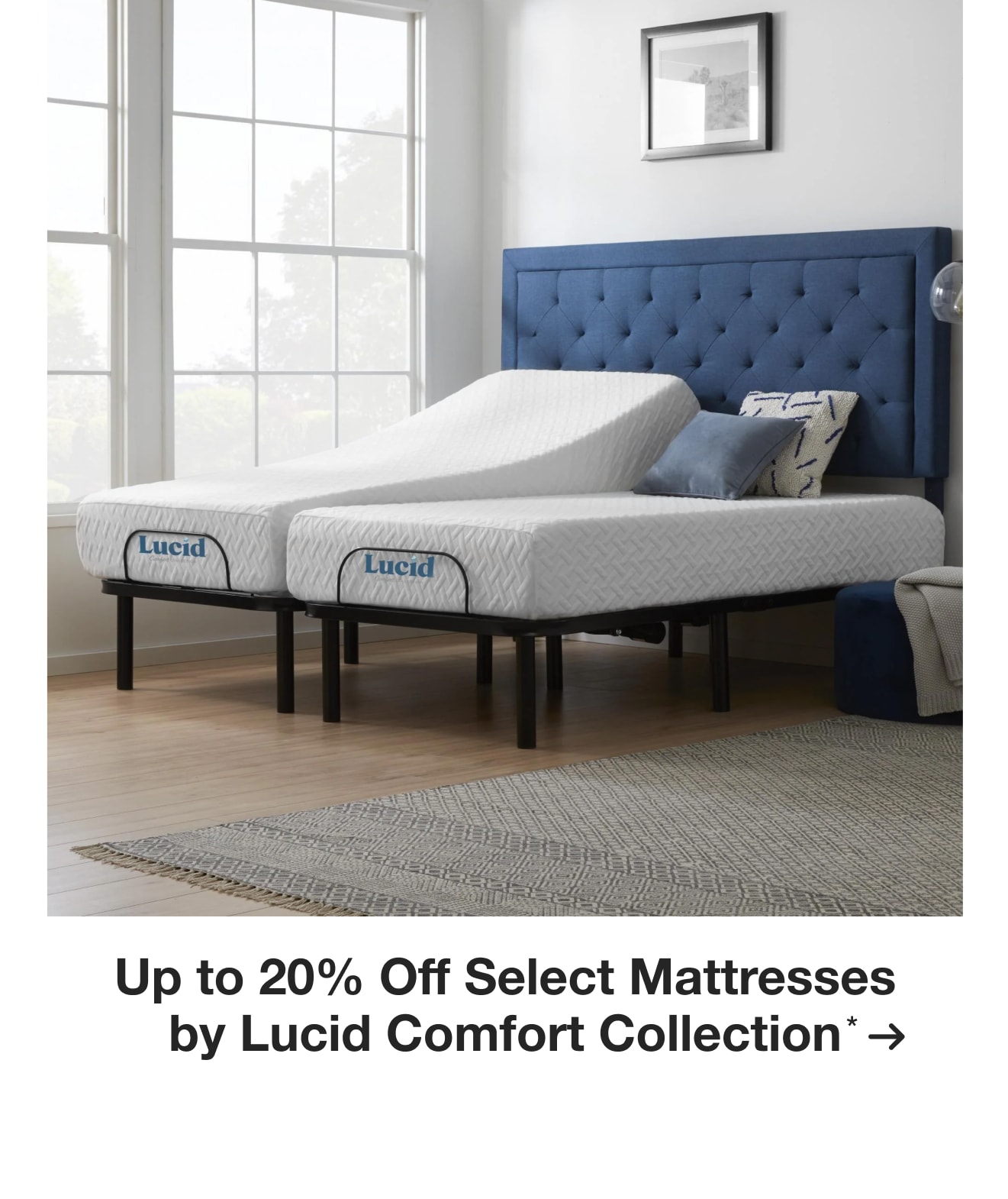 Up to 20% Off Select Mattresses by Lucid Comfort Collection*