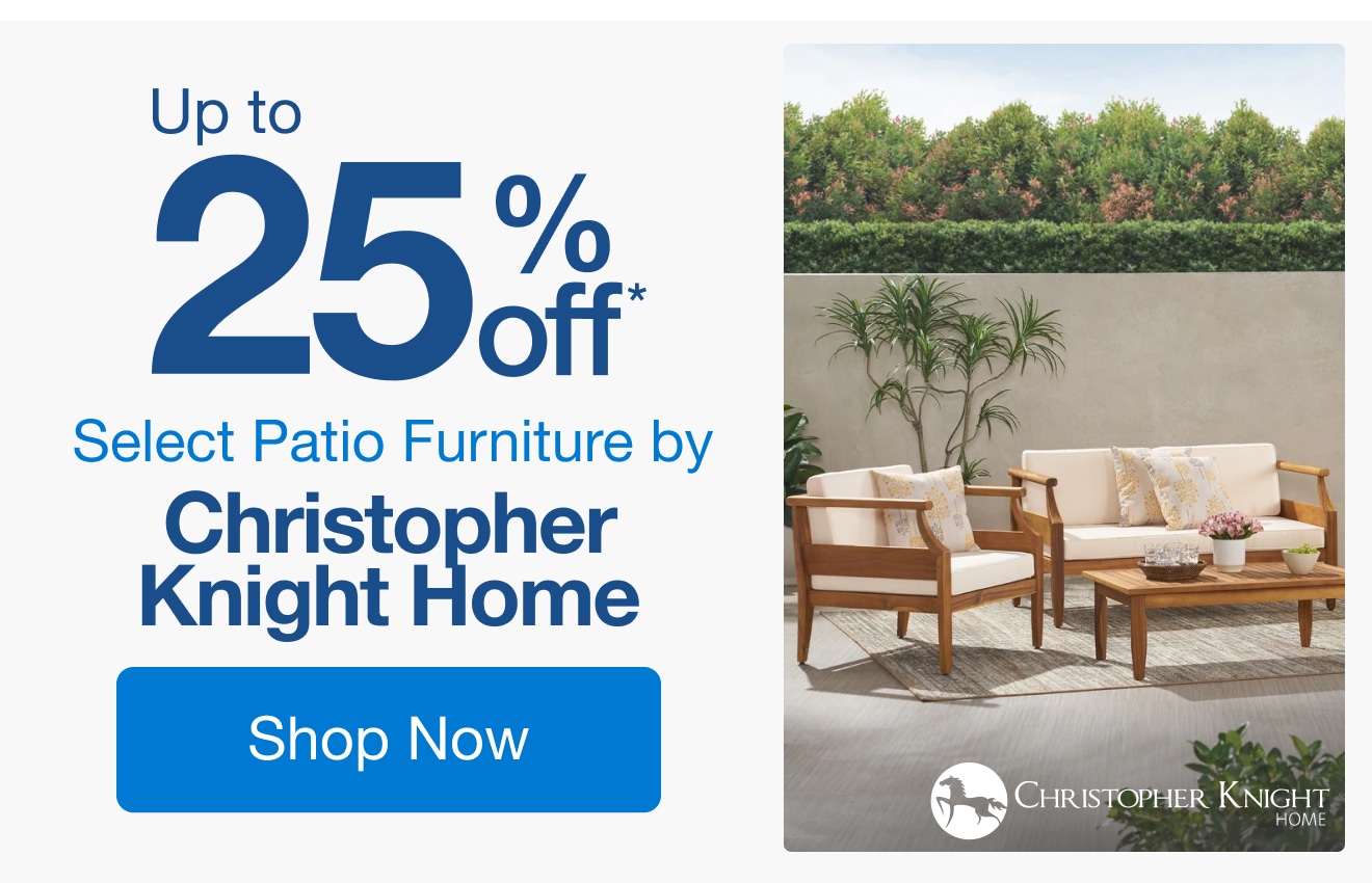 Up to 25% Off Select Patio Furniture by Christopher Knight Home*