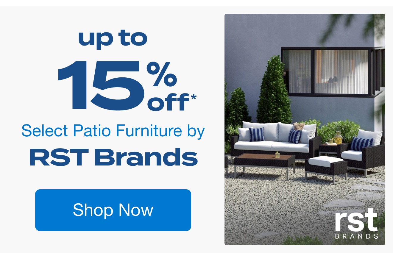 Up to 15% Off Select Patio Furniture by RST Brands*