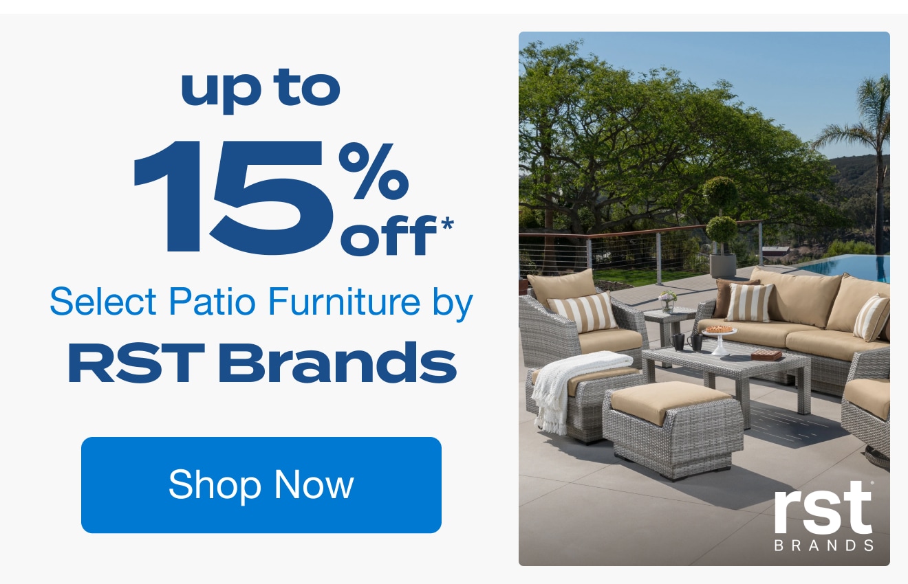 Up to 15% Off Select Patio Furniture by RST Brands*