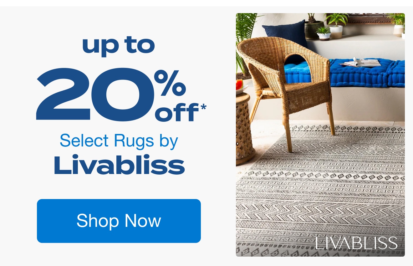 Up to 20% Off Select Rugs by Livabliss*