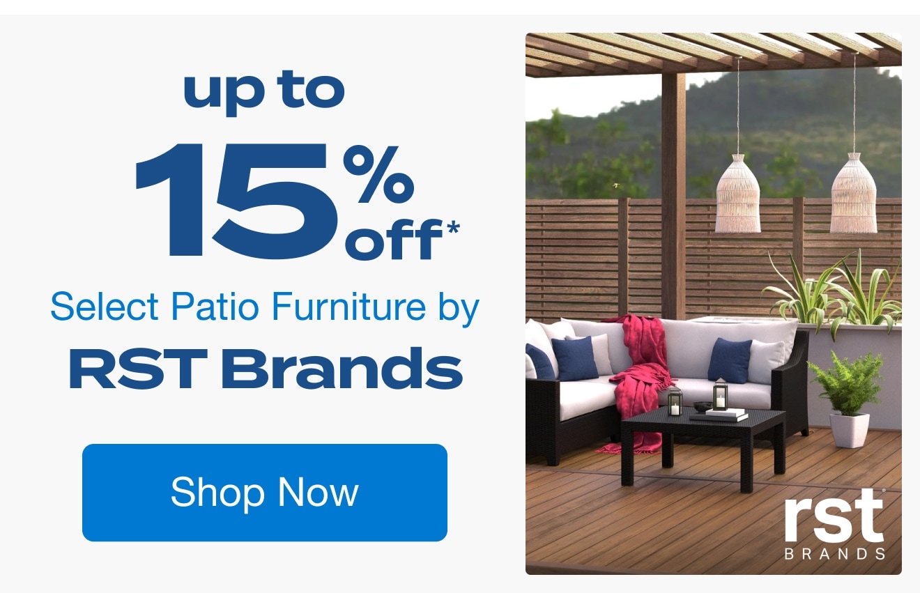 Up to 15% Off Select Patio Furniture by RST Brands*