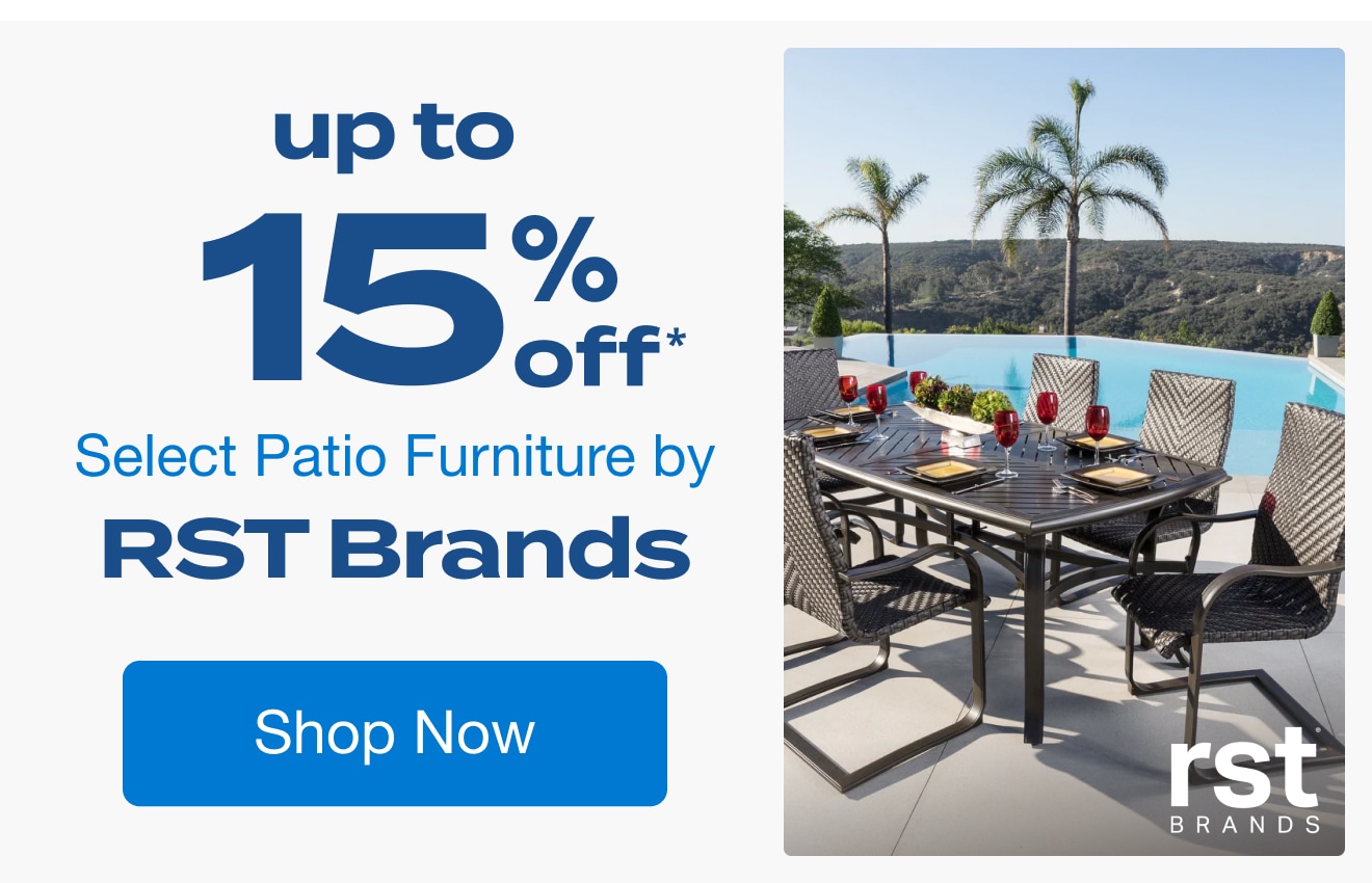 Up to 15% Off Select Patio Furniture by RST Brands*