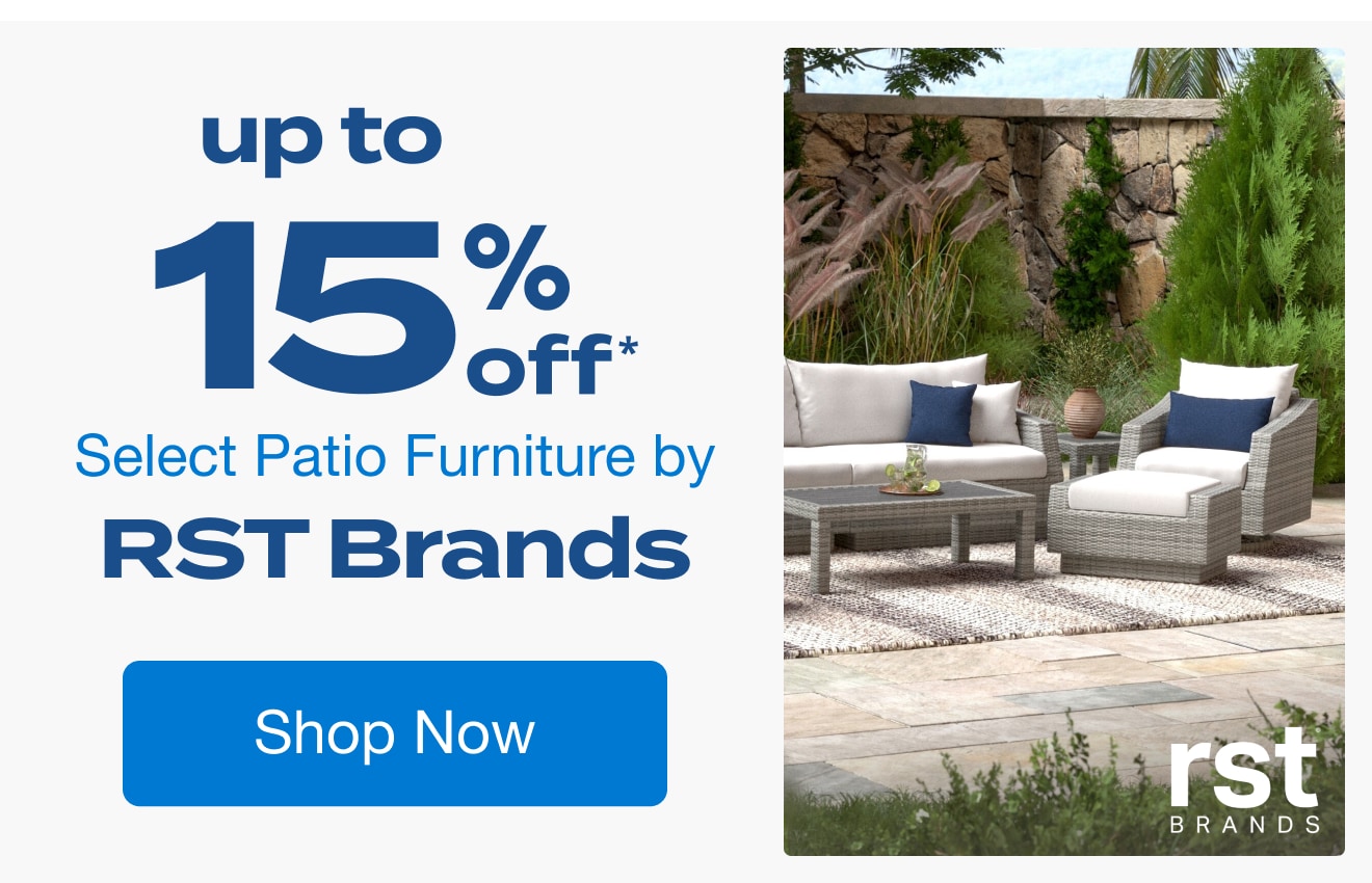 Up to 15% Off Select Patio Furniture by RST Brands*