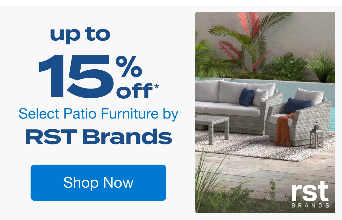 Up to 15% Off Select Patio Furniture by RST Brands*