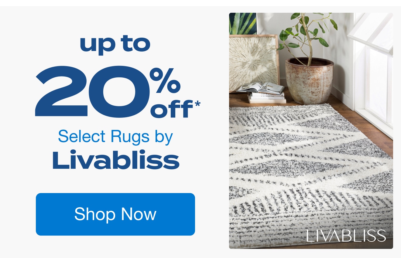 Up to 20% Off Select Rugs by Livabliss*