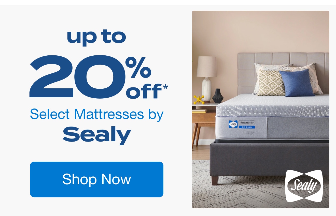 Up to 20% off Select Mattresses by Sealy*