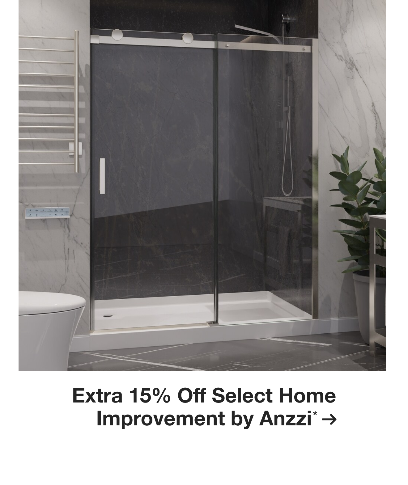 Extra 15% Off Select Home Improvement by Anzzi*