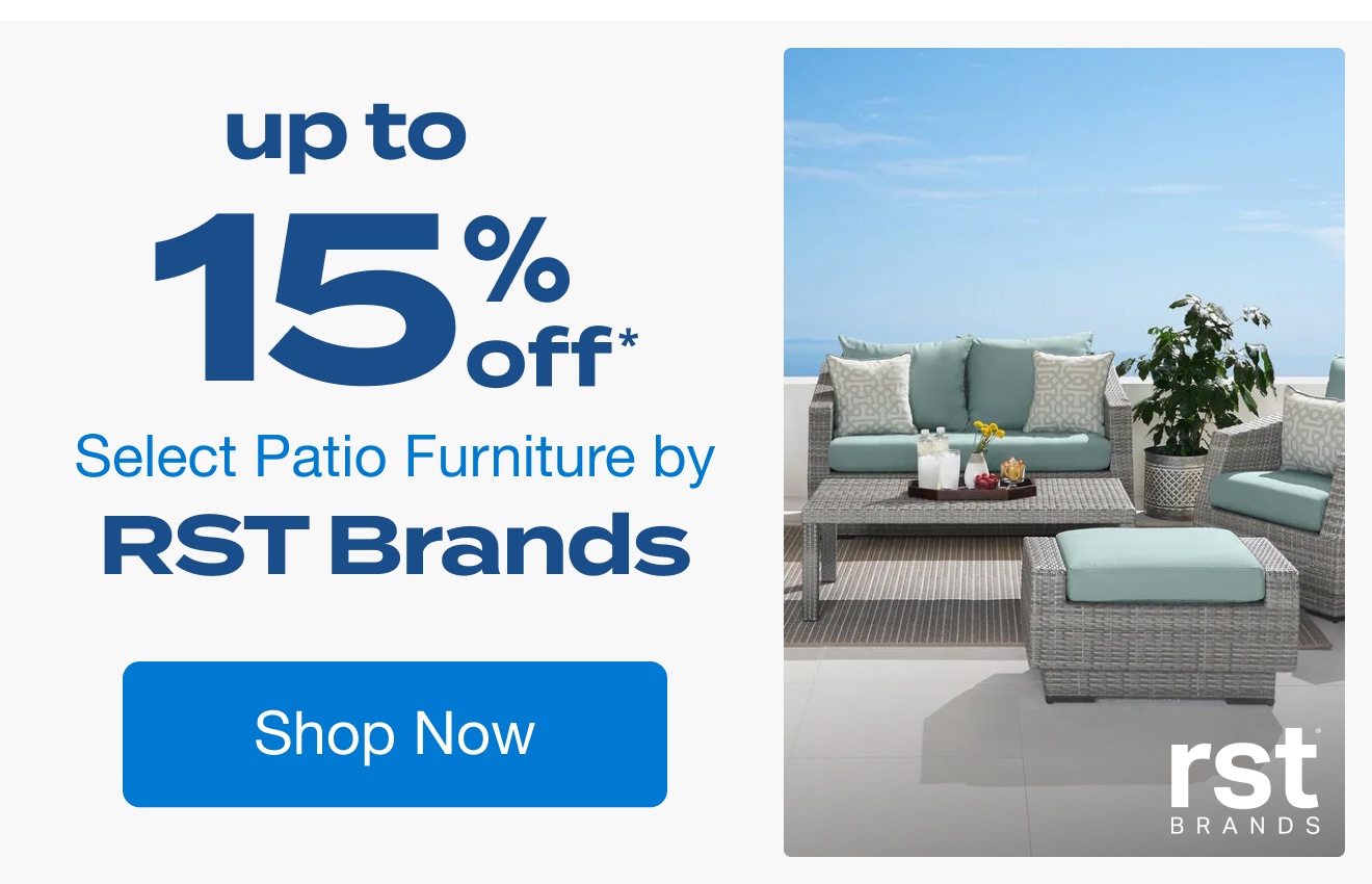 Up to 15% Off Select Patio Furniture by RST Brands*