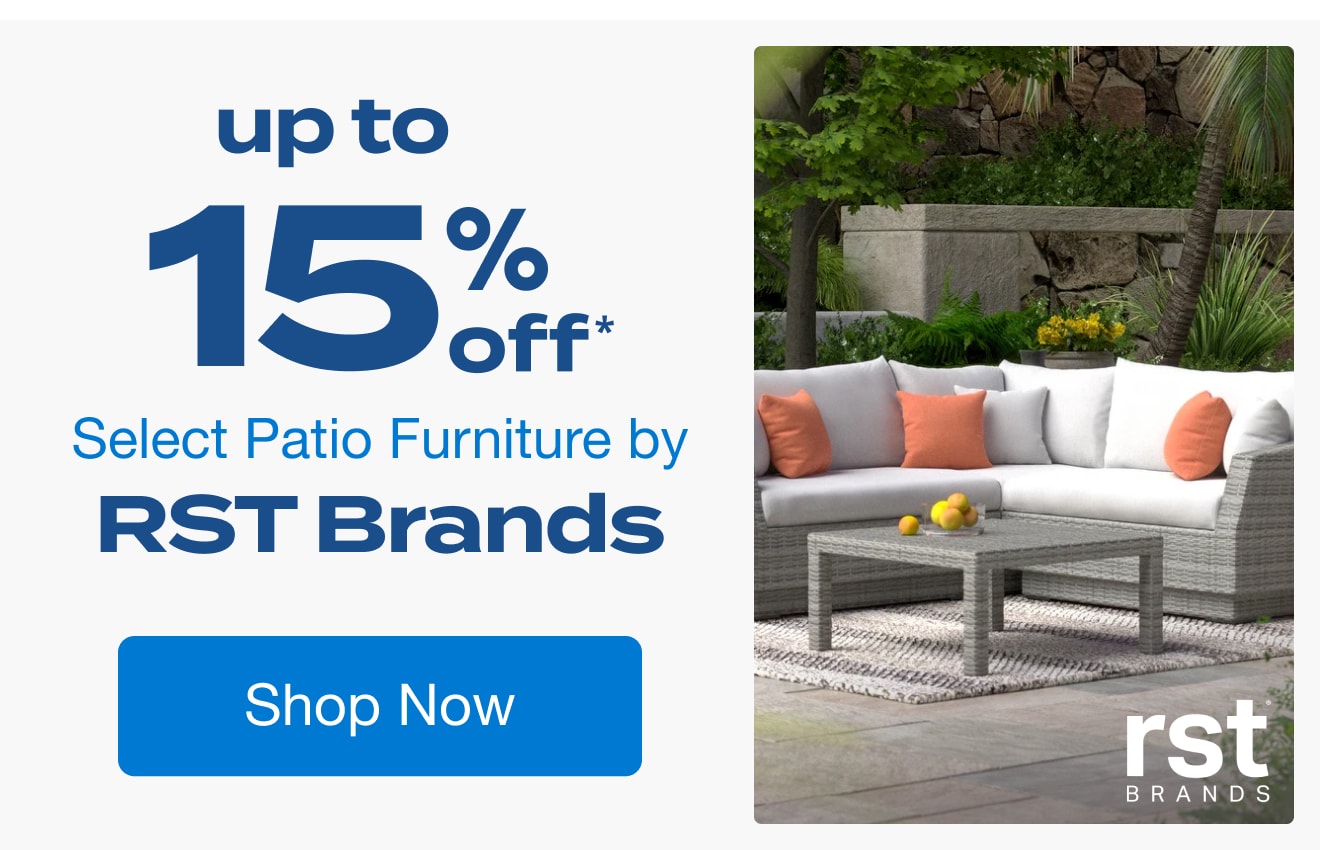 Up to 15% Off Select Patio Furniture by RST Brands*