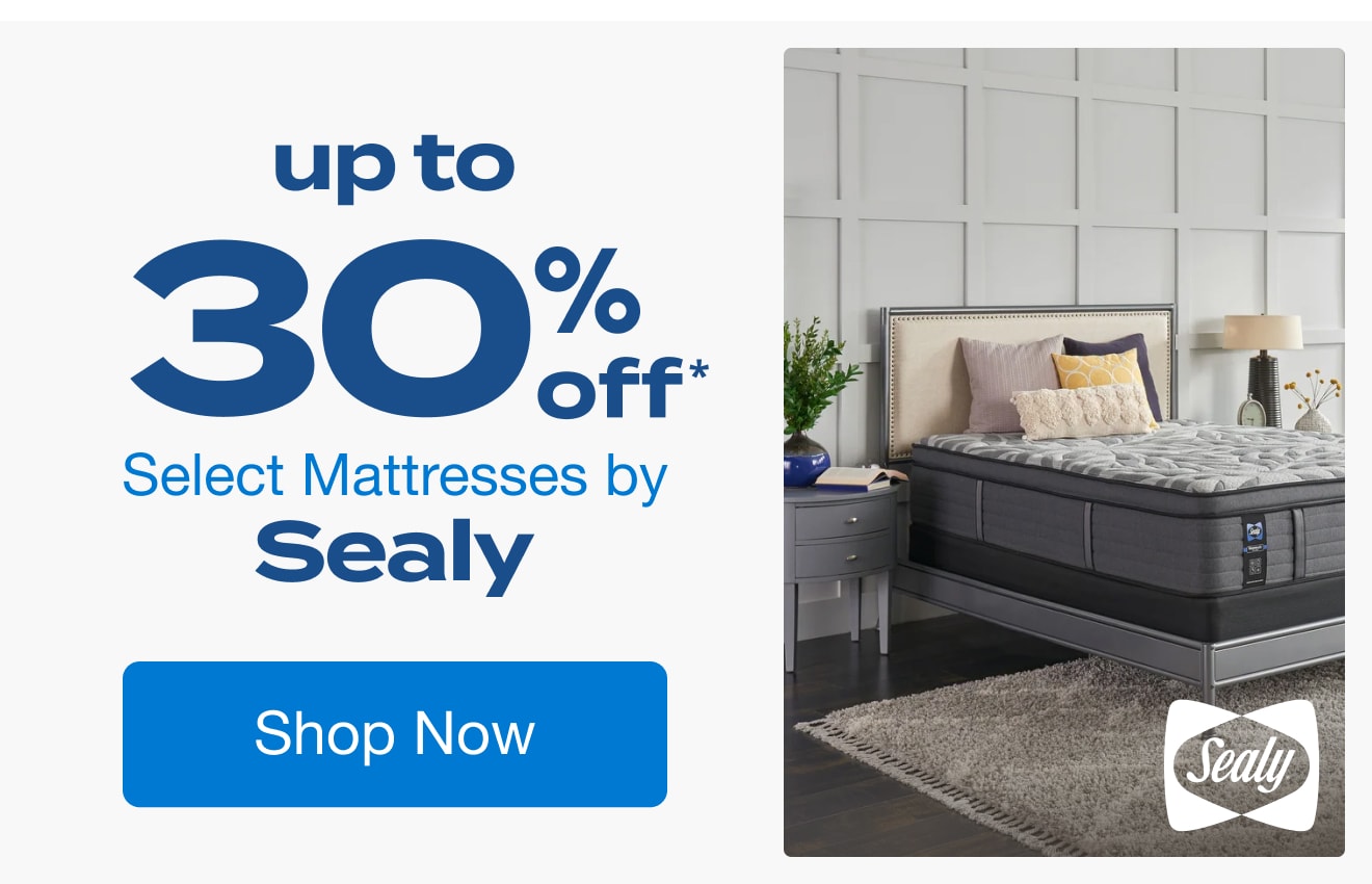 Up to 30% Off Select Mattresses by Sealy*