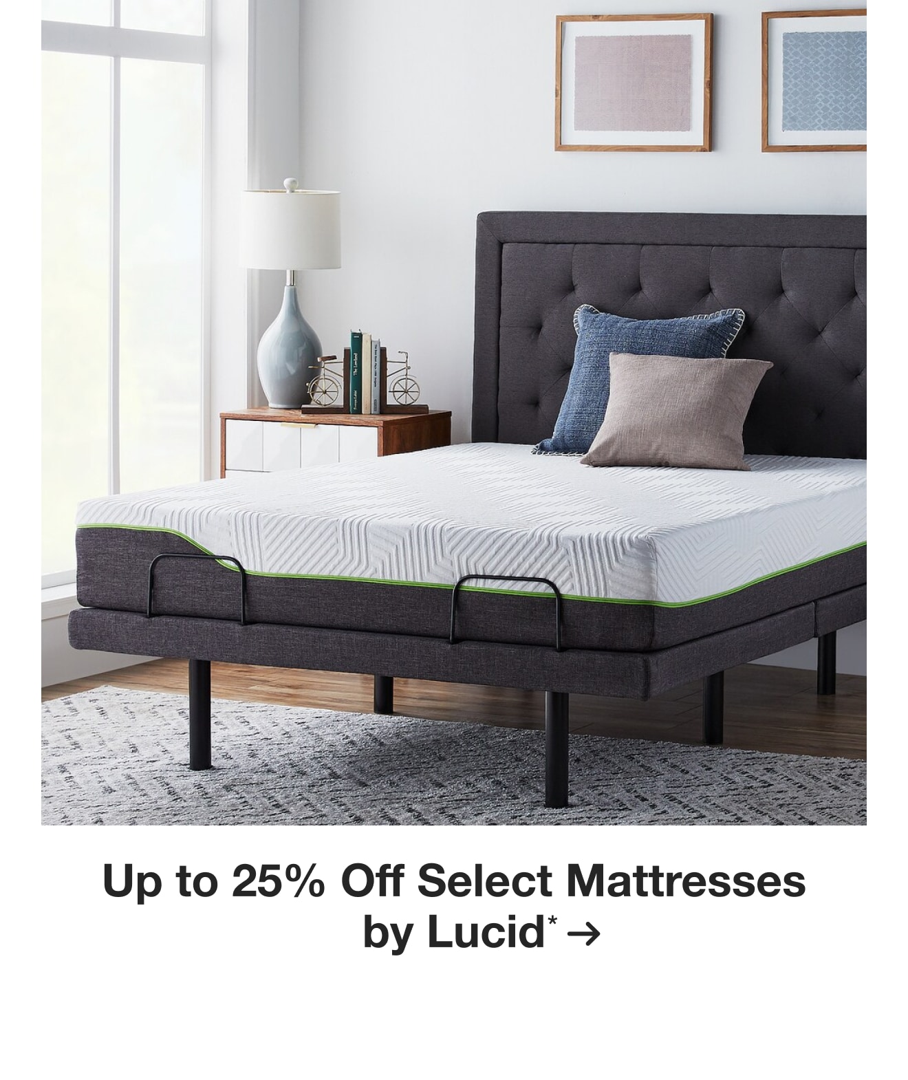 Up to 25% Off Select Mattresses by Lucid*