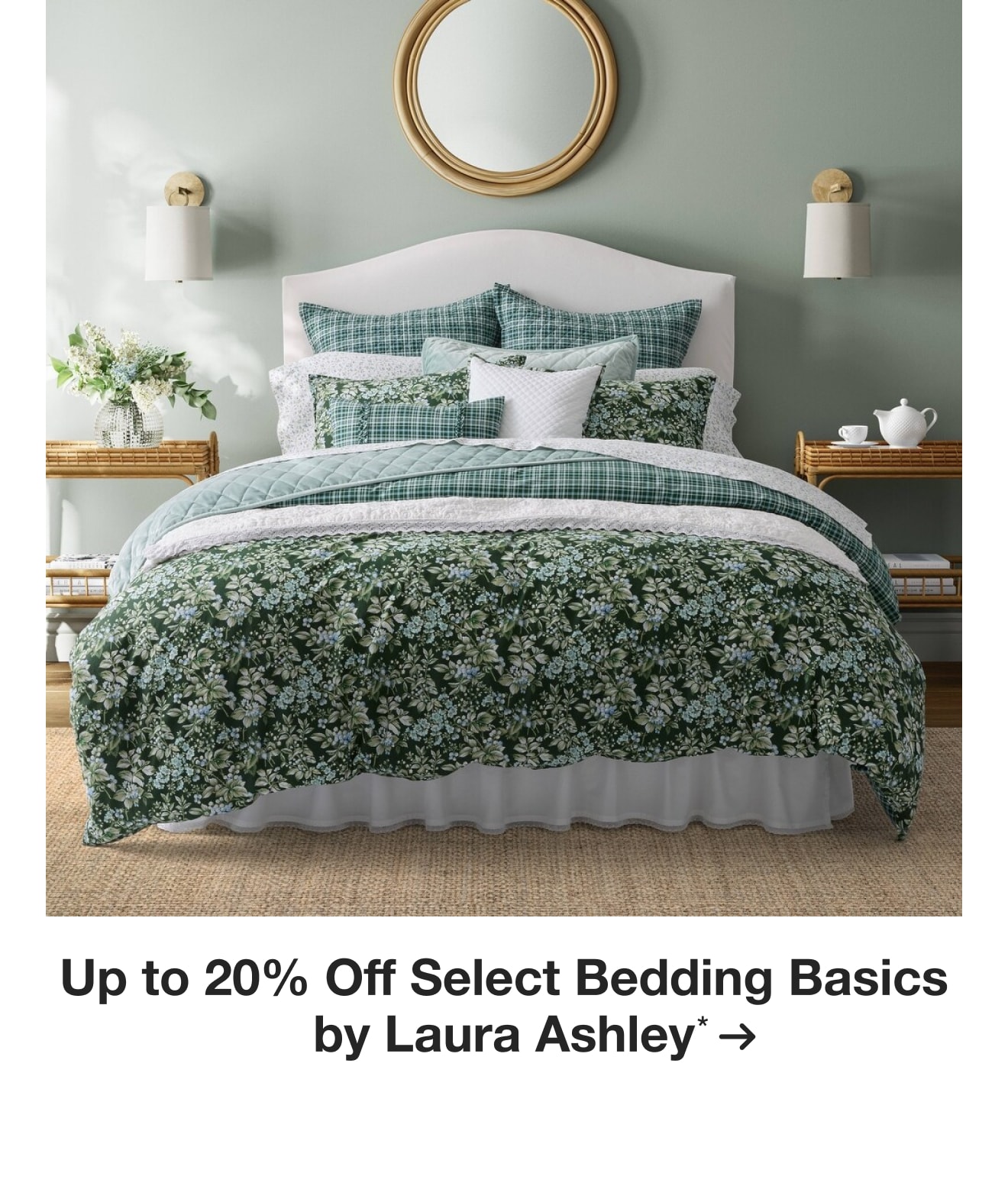 Up to 20% Off Select Bedding Basics by Laura Ashley*