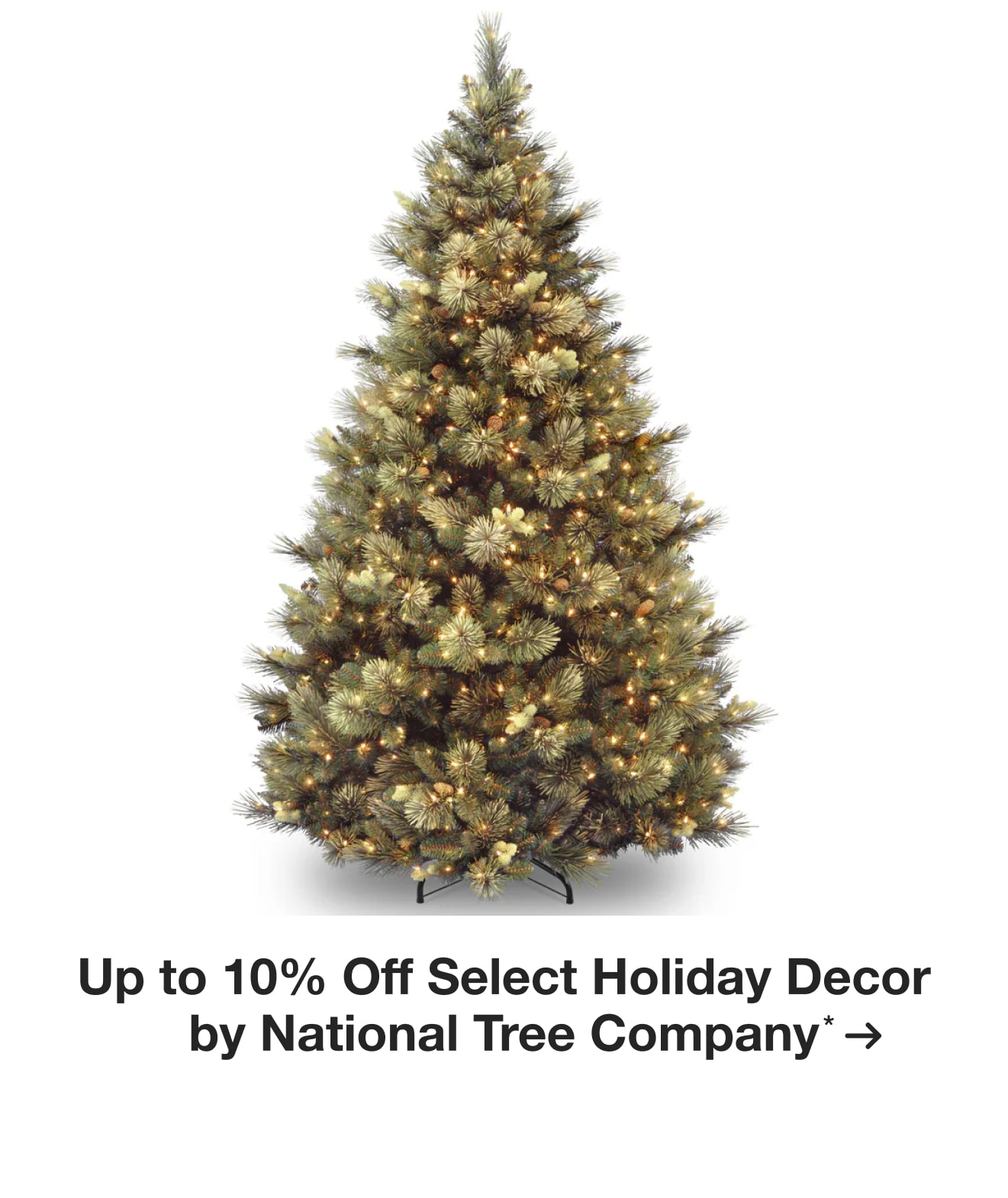 Up to 10% Off Select Holiday Decor by National Tree Company*