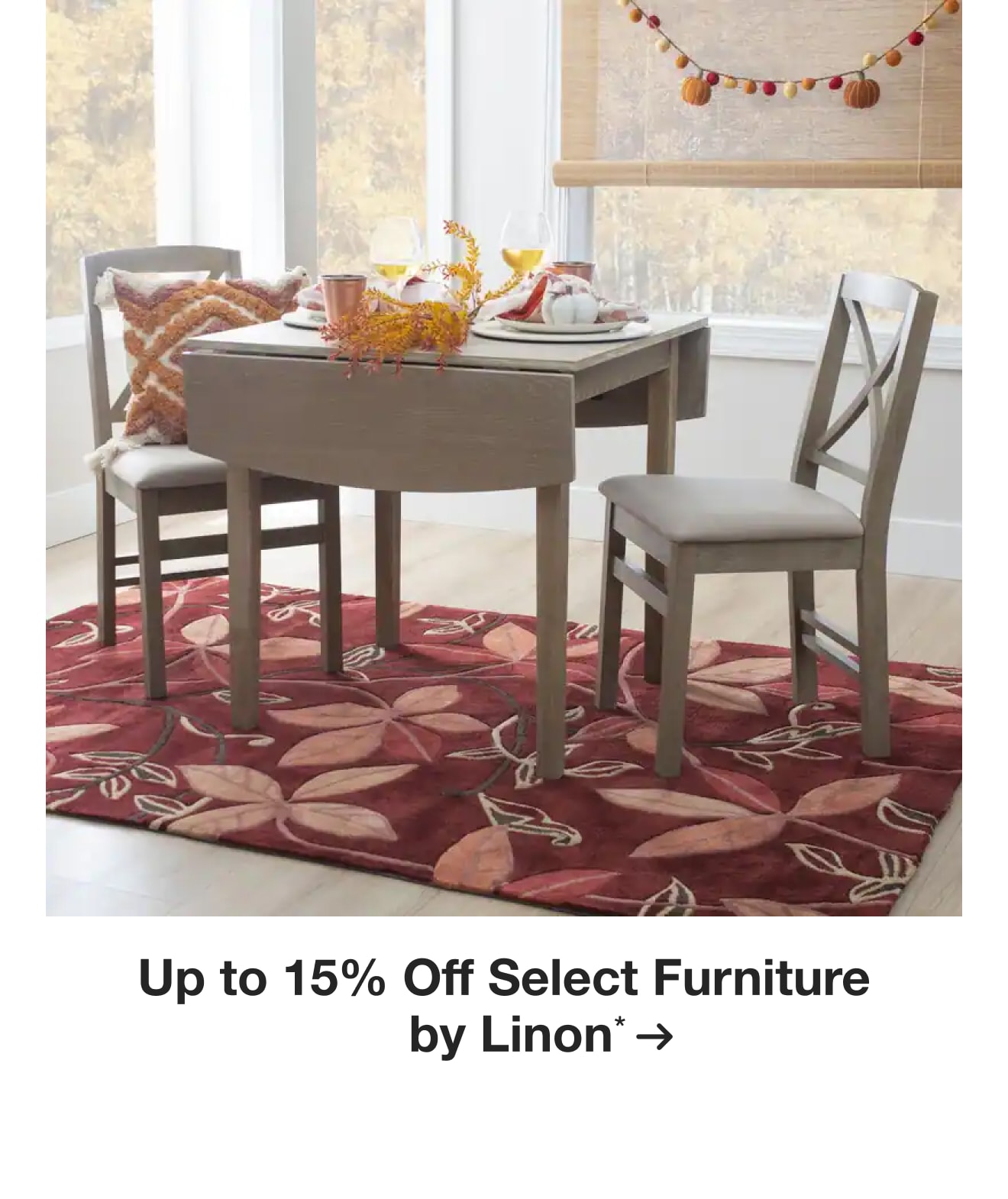 Up to 15% Off Select Furniture by Linon*