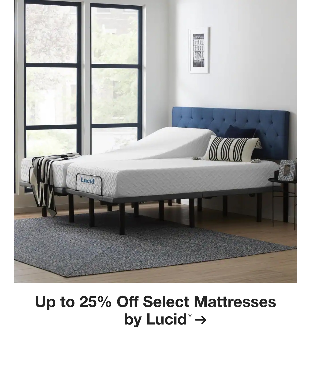 Up to 25% Off Select Mattresses by Lucid*