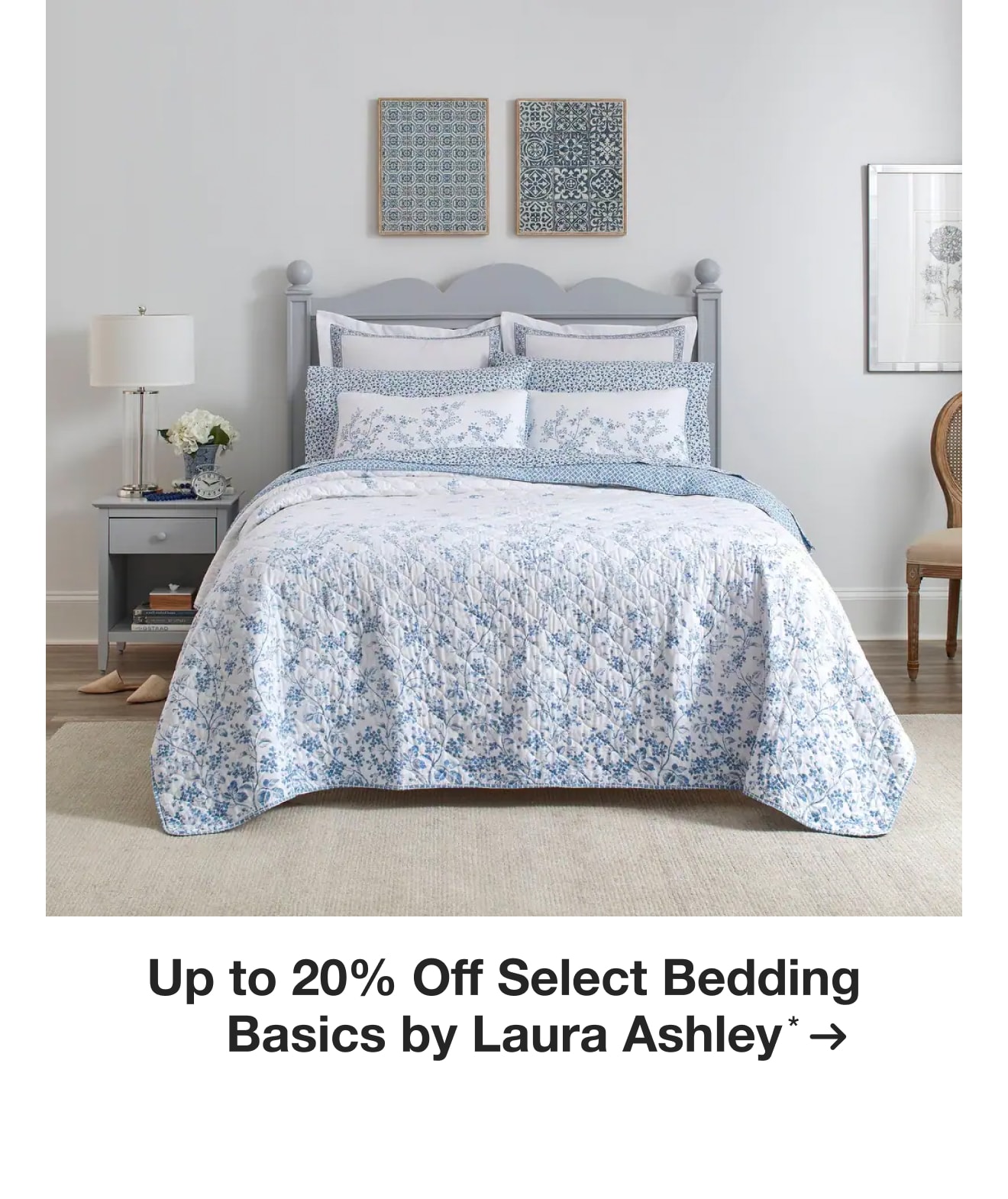 Up to 20% Off Select Bedding Basics by Laura Ashley*