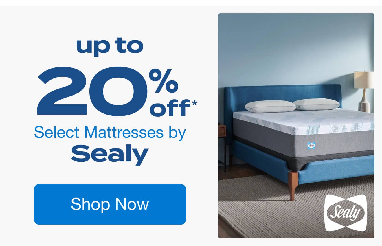 Up to 20% Off Select Mattresses by Sealy*