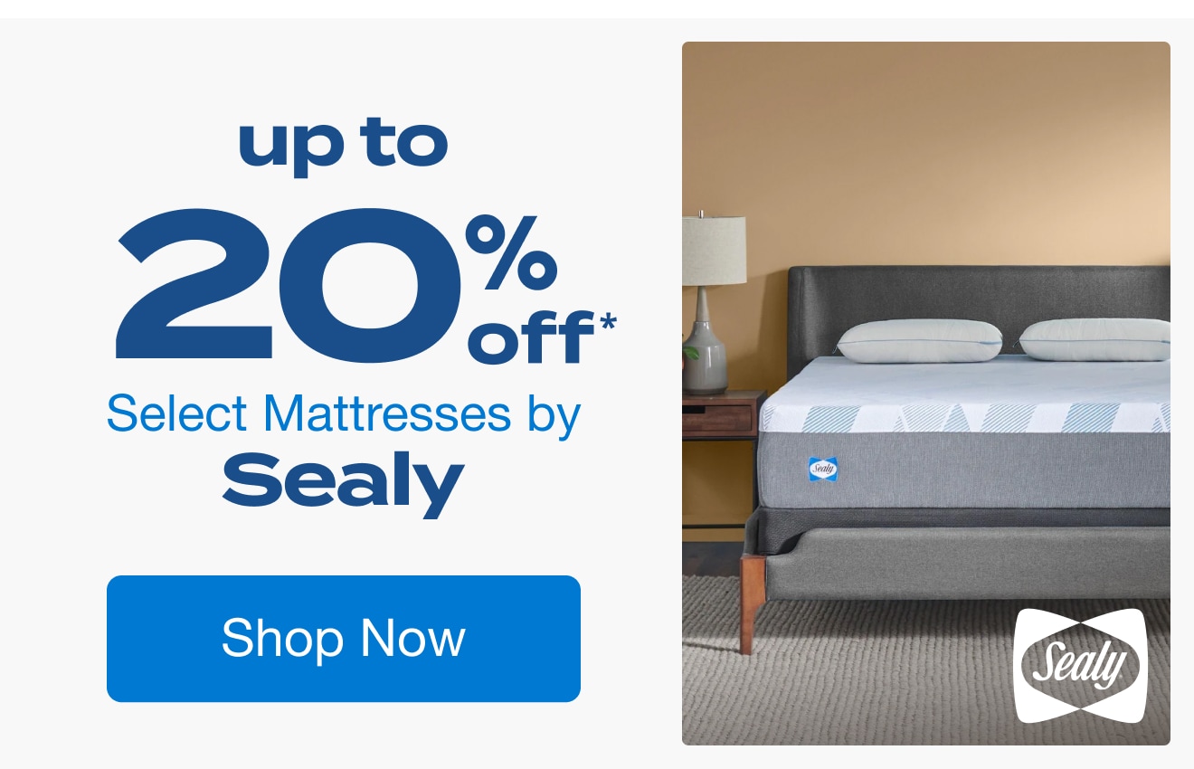 Up to 20% Off Select Mattresses by Sealy*