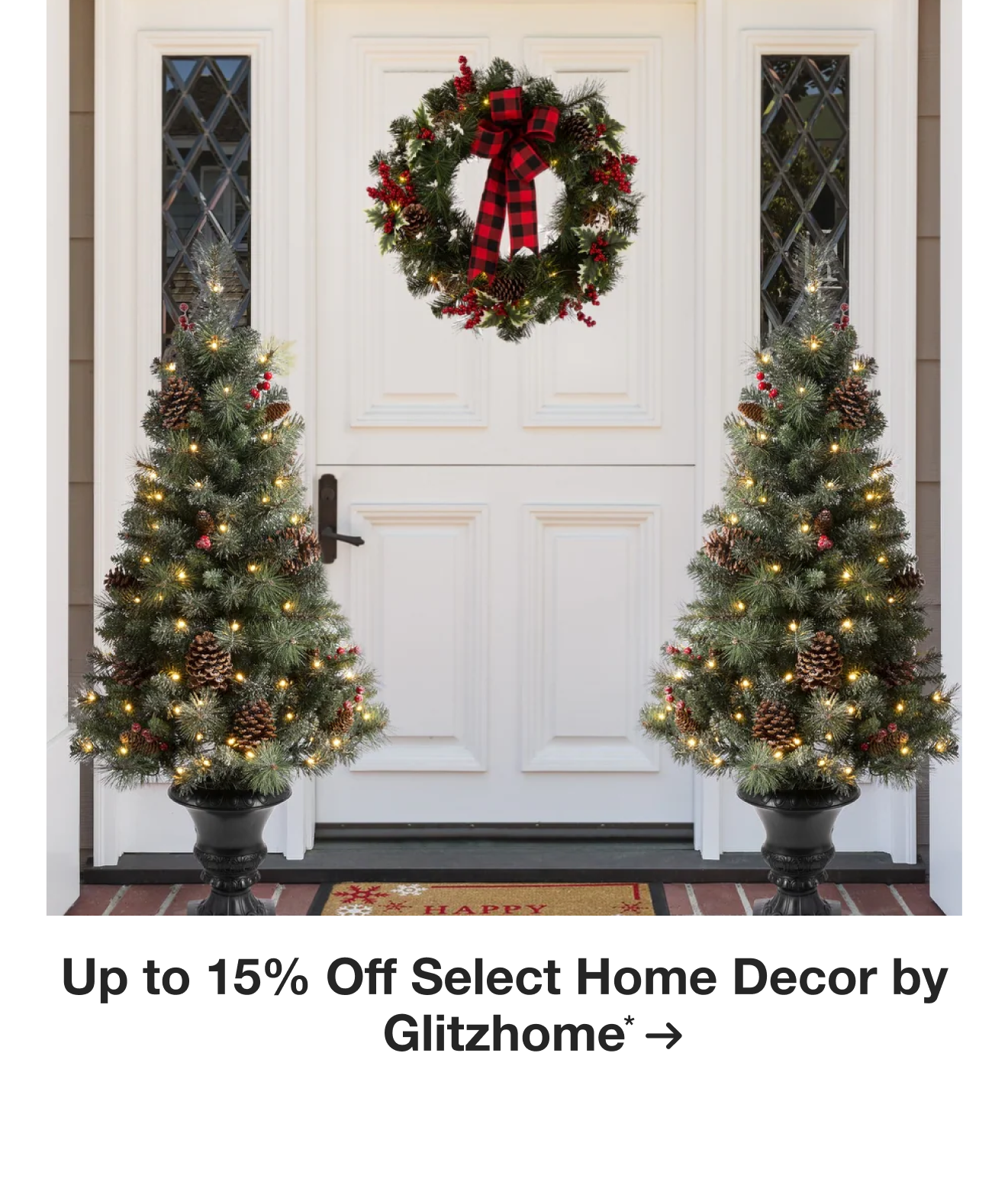 Up to 15% Off Select Home Decor by Glitzhome*