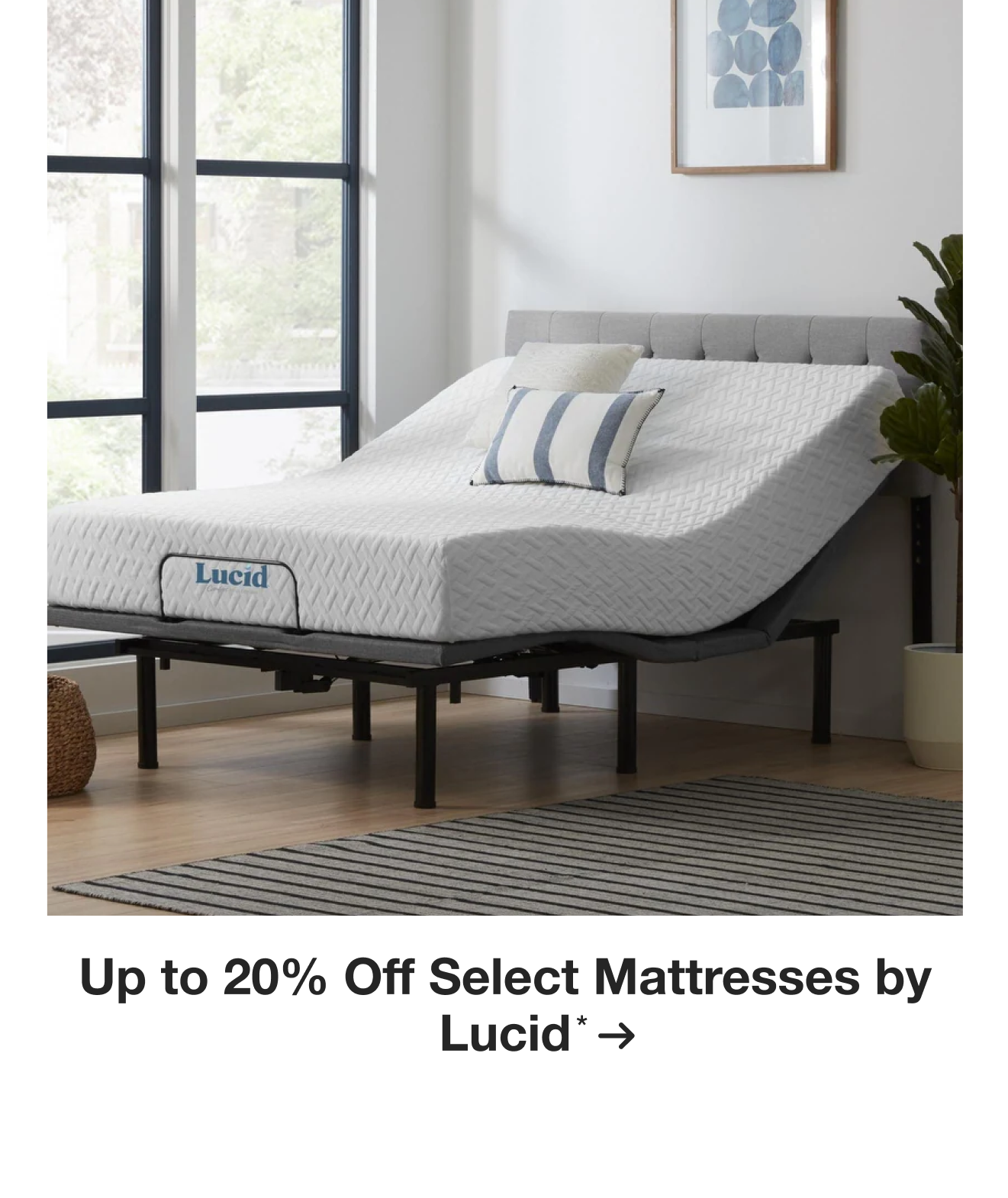 Up to 20% Off Select Mattresses by Lucid*