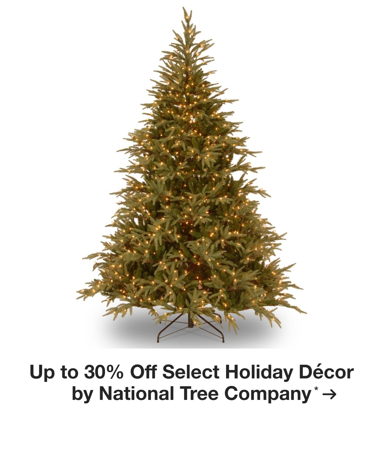 Up to 30% Off Select Holiday Décor by National Tree Company*