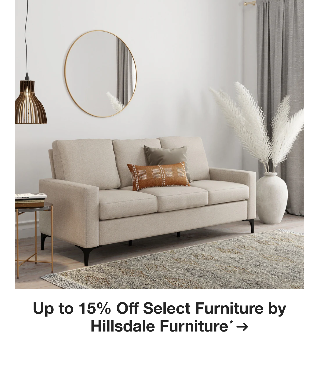 Up to 15% Off Select Furniture by Hillsdale Furniture*