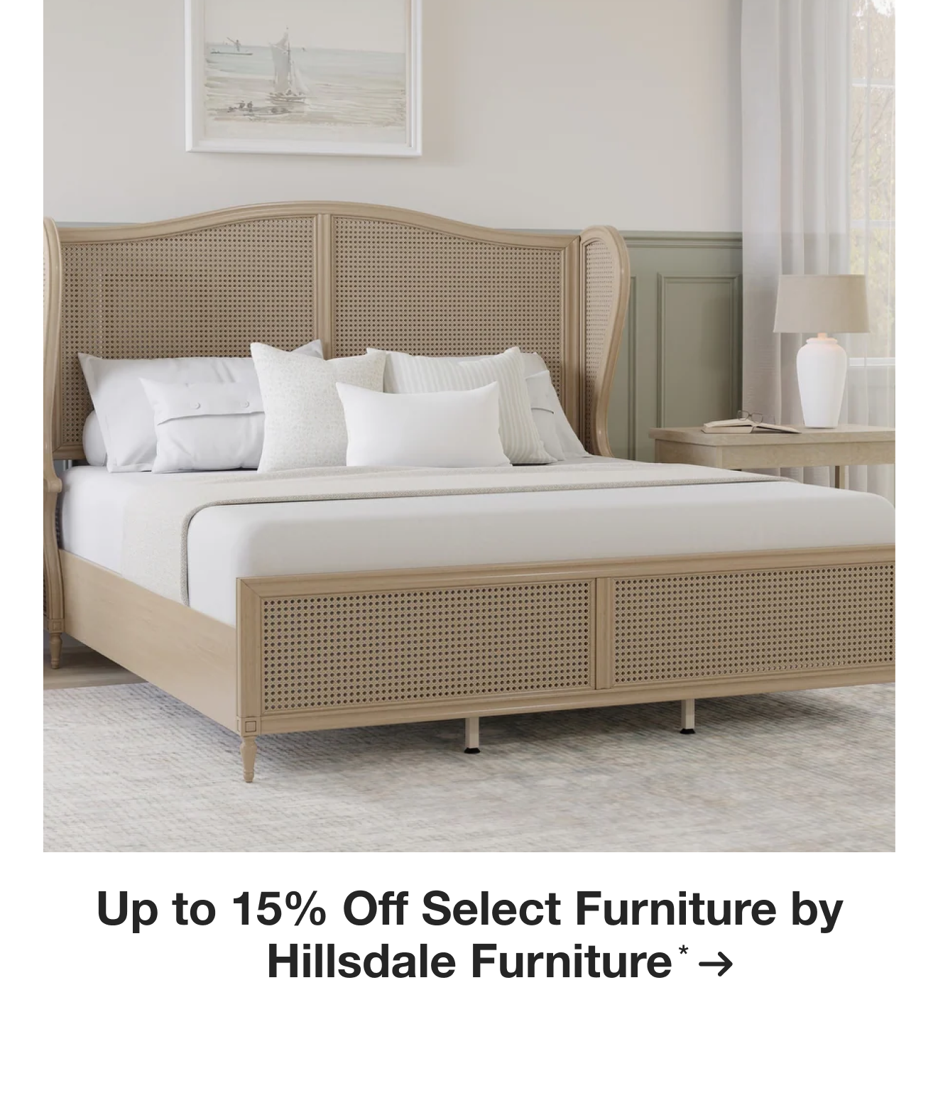 Up to 15% Off Select Furniture by Hillsdale Furniture*