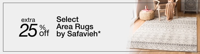 Extra 25% off Select Area Rugs by Safavieh*