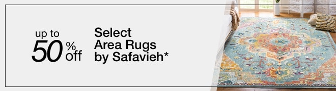 up to 50% off Select Area Rugs by Safavieh*