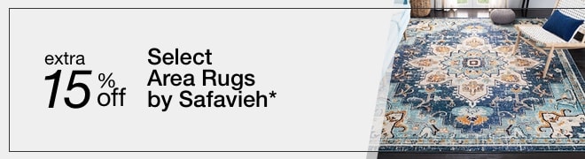 Extra 15% off Select Area Rugs by Safavieh*