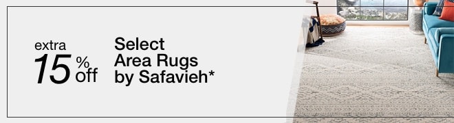 Extra 15% off Select Area Rugs by Safavieh*