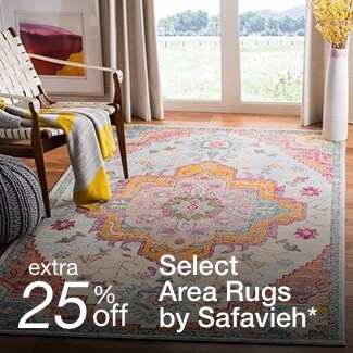 extra 25% off select Area Rugs by Safavieh*