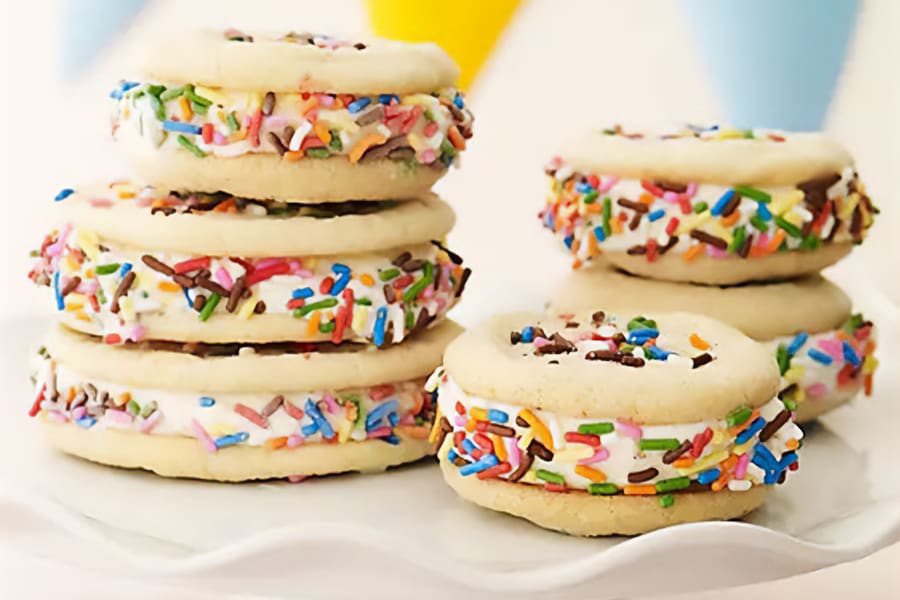 Birthday Cake Ice Cream Sandwiches Recipe